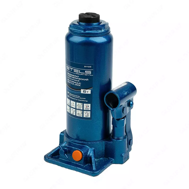 Домкрат гидравлический бутылочный  6 т  H подъема 216-413 мм Stels