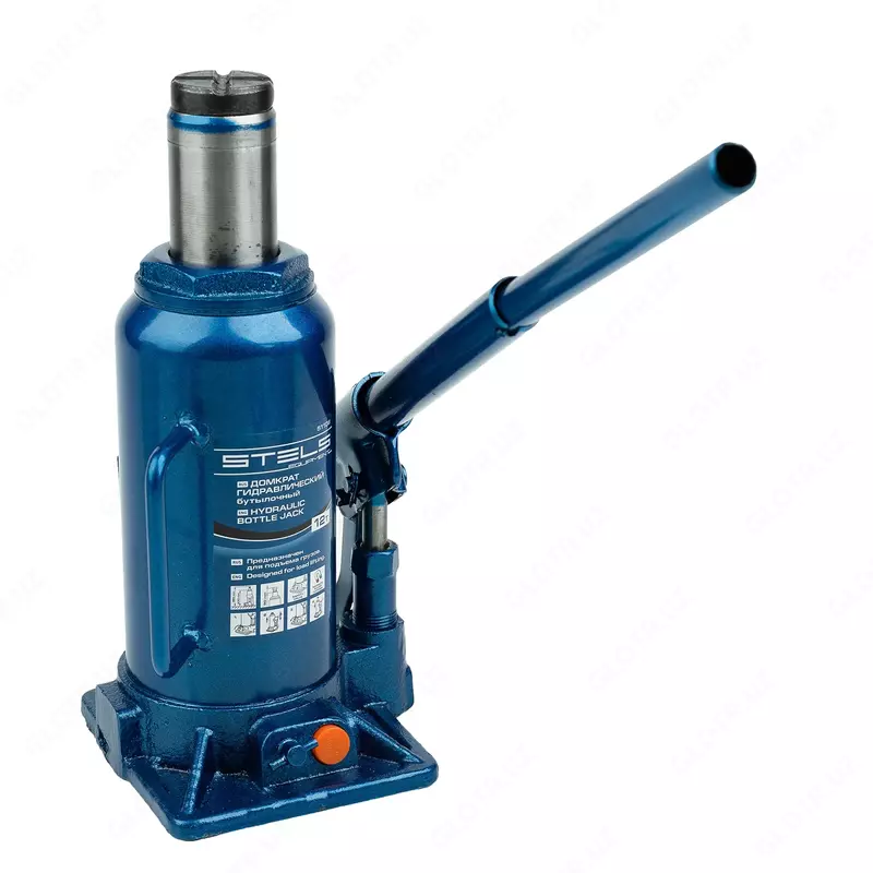  ООО QUATTRO PRO - Домкрат гидравлический бутылочный  12 т  H подъема 230-465 мм Stels