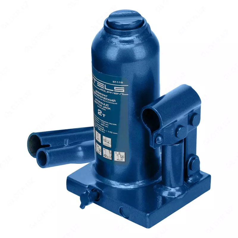 Домкрат гидравлический бутылочный телескопический  4 т  H подъема 170-420 мм Stels