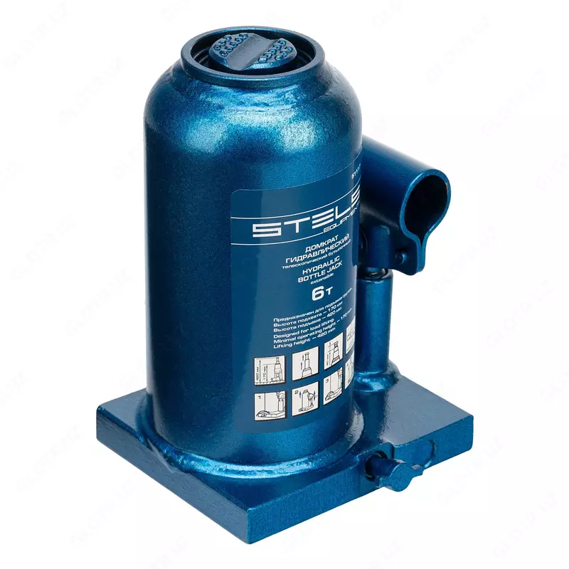  Домкрат гидравлический бутылочный телескопический  6 т  H подъема 170-420 мм Stels  - ООО QUATTRO PRO