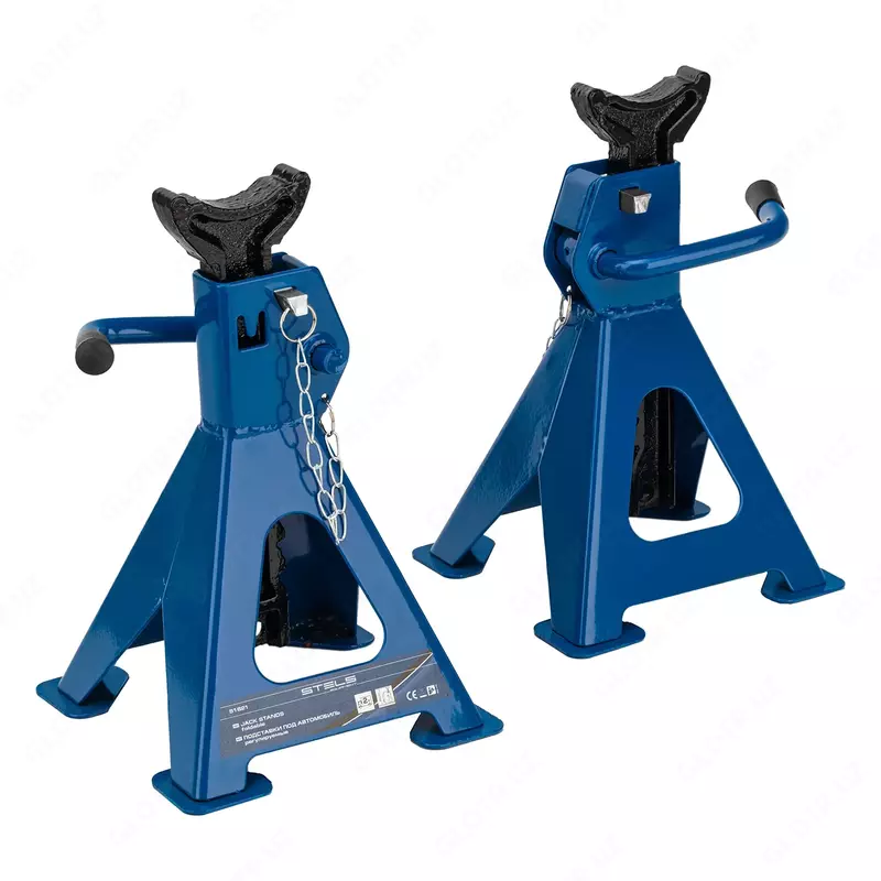 Подставки под автомобиль регулируемые  2 т  H подъема 280-420 мм  2 шт  Stels