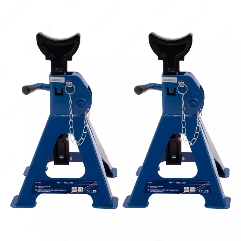 Подставки под автомобиль регулируемые  3 т  H подъема 280-430 мм  2 шт  Stels
