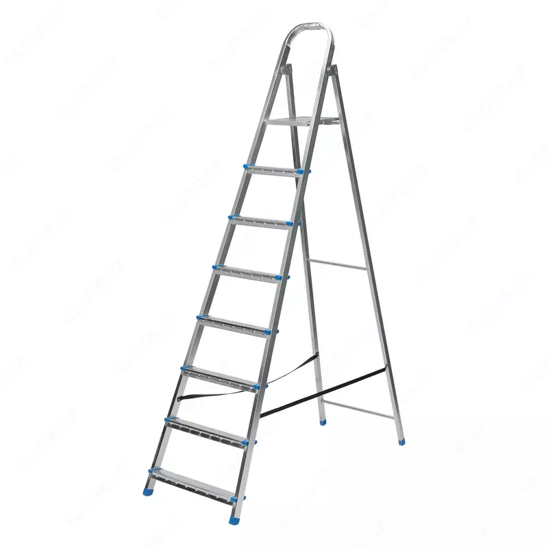 Стремянка  8 ступеней  стальная  оцинкованная Сибртех