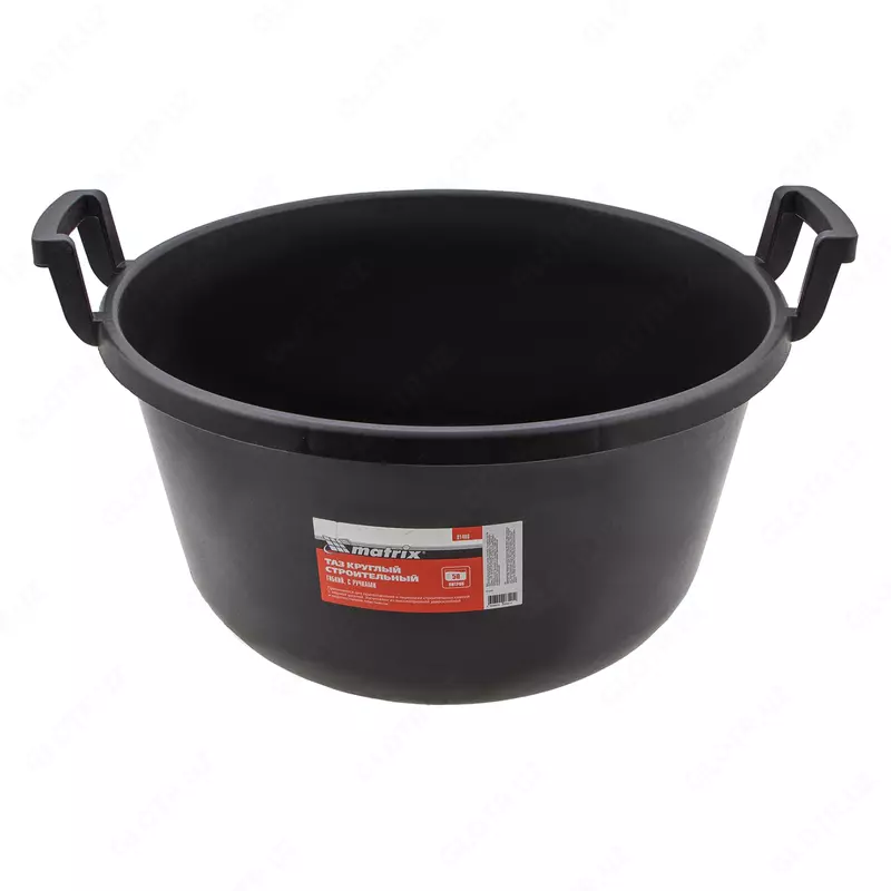 Таз круглый строительный гибкий с ручками  50 л Matrix