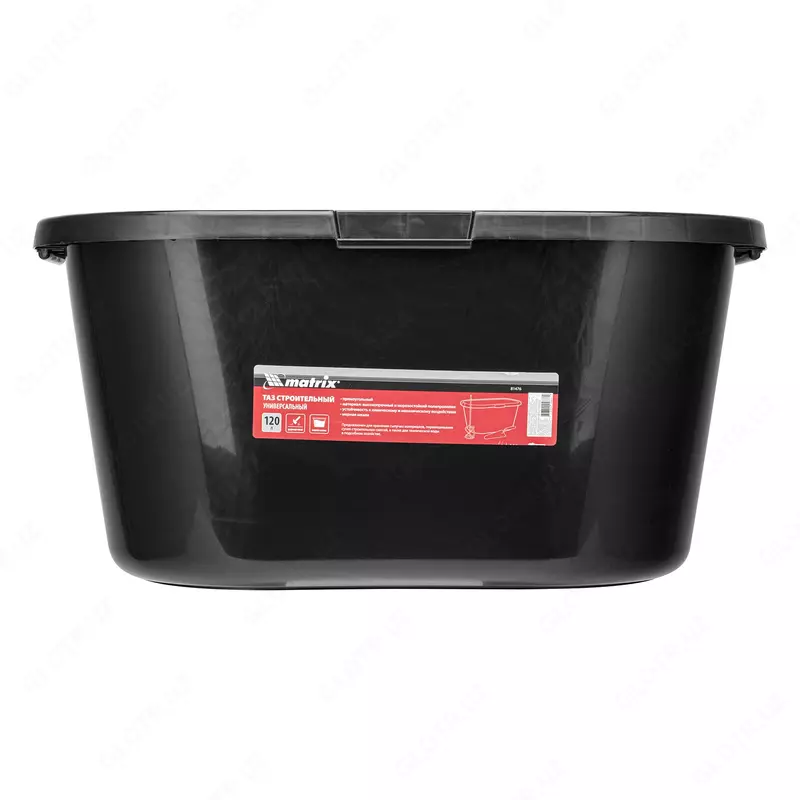  Таз строительный прямоугольный универсальный  120л  ударопрочный Matrix ООО QUATTRO PRO