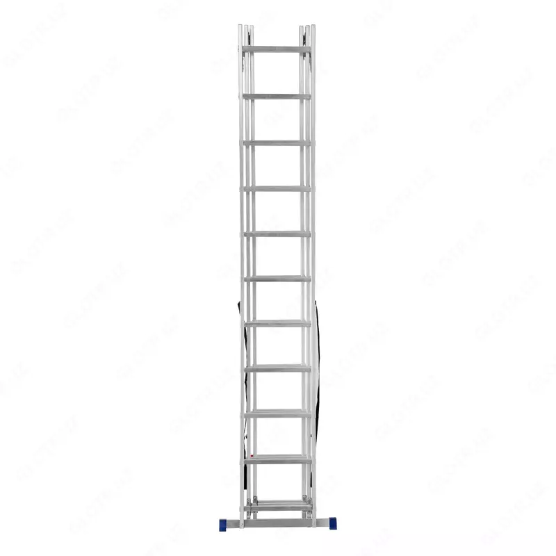  Лестница  3 х 11 ступеней  алюминиевая  трехсекционная  Сибртех - 