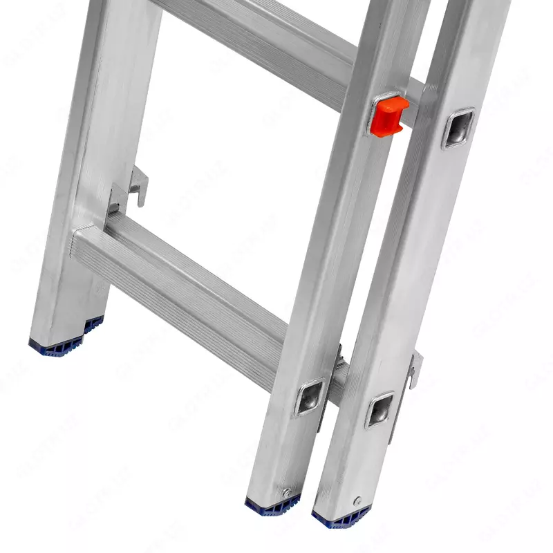  Лестница  3 х 10 ступеней  алюминиевая  трехсекционная  Сибртех - 