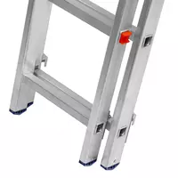  Лестница  3 х 9 ступеней  алюминиевая  трехсекционная  Сибртех - 