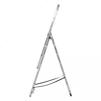  Лестница  3 х 7 ступеней  алюминиевая  трехсекционная  Сибртех - 