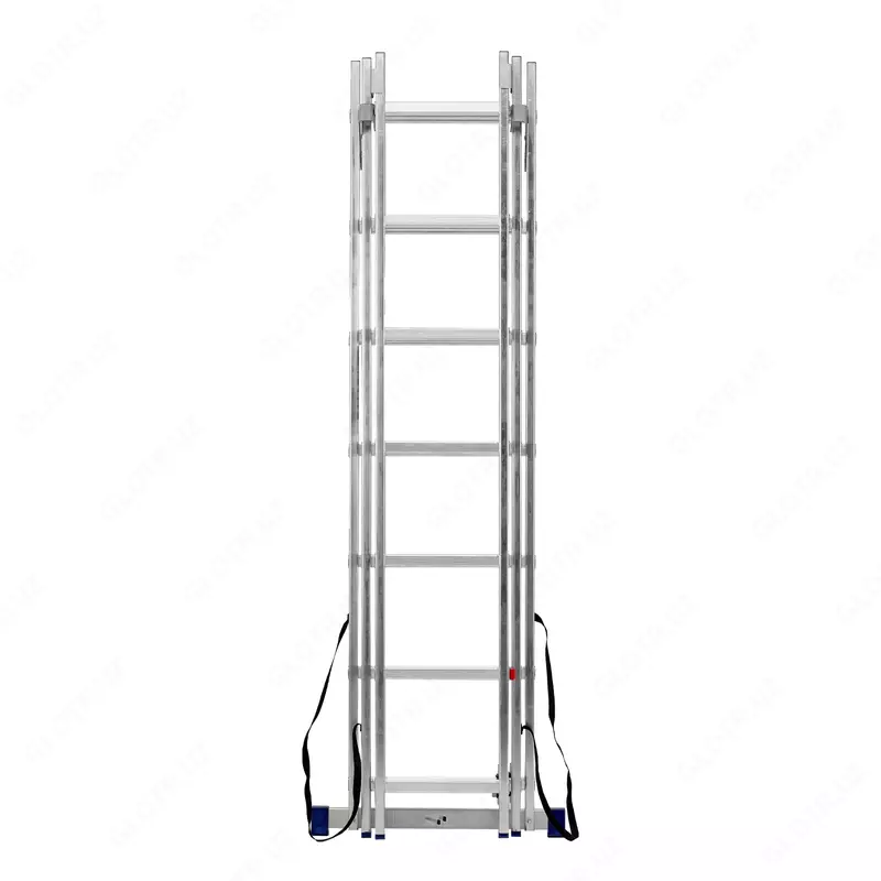   Лестница  3 х 7 ступеней  алюминиевая  трехсекционная  Сибртех