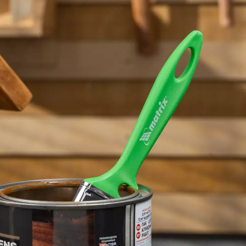  Кисть флейцевая Работы по дереву Color Line 50 х 12 мм Matrix - Кисти