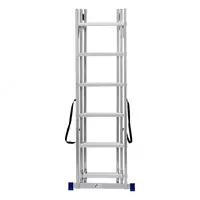   Лестница  3 х 6 ступеней  алюминиевая  трехсекционная  Сибртех