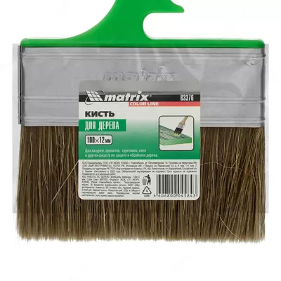 Кисть флейцевая "Работы по дереву" Color Line 100 х 12 мм Matrix Только в розницу