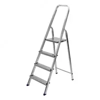 Стремянка  4 ступеней  алюминиевая  Сибртех