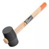 Киянка резиновая  225 г  черная резина  деревянная рукоятка Sparta