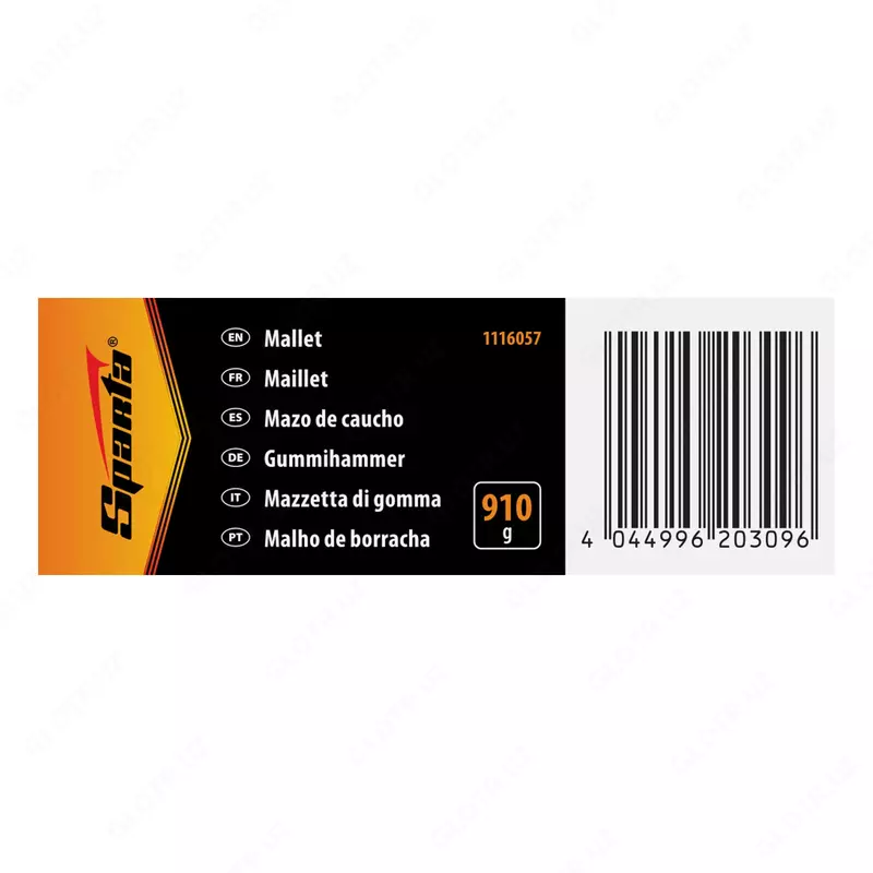  ООО QUATTRO PRO - Киянка резиновая  910 г  черная резина  деревянная рукоятка Sparta