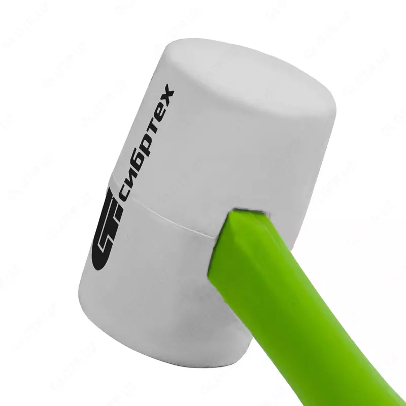   Киянка резиновая  450 г  белая резина  фибергласовая рукоятка Сибртех