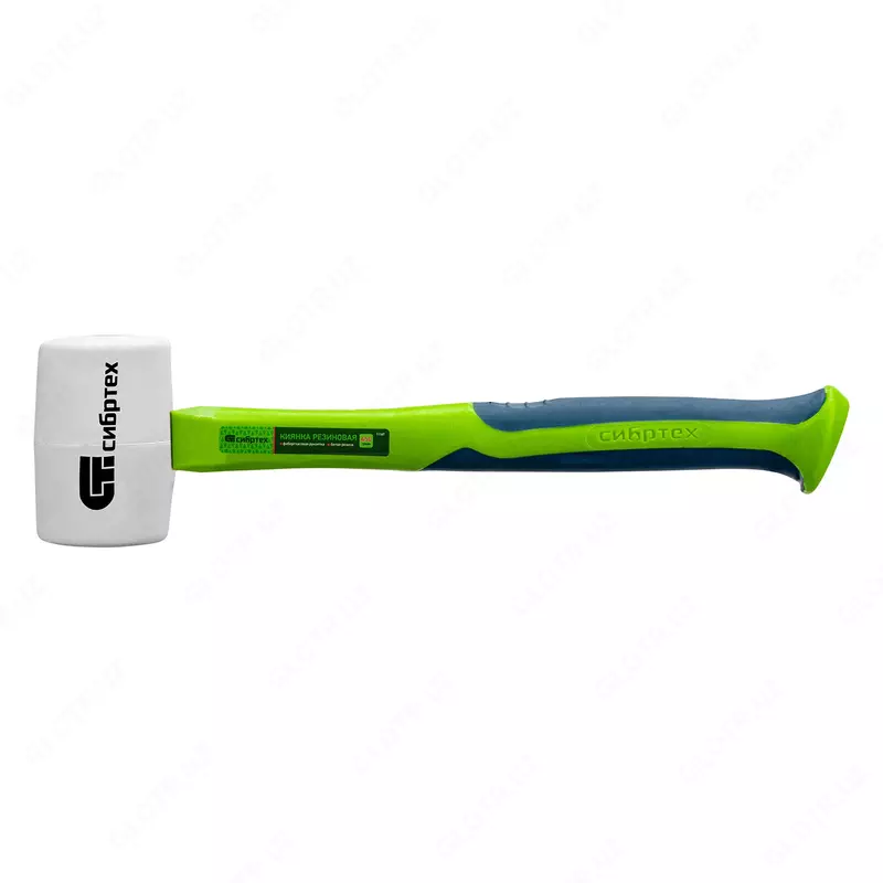  Киянка резиновая  450 г  белая резина  фибергласовая рукоятка Сибртех ООО QUATTRO PRO