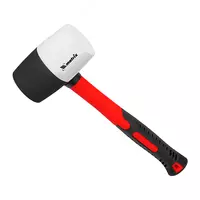  Киянка резиновая  680 г  черно-белая резина  фибергласовая рукоятка Matrix - 