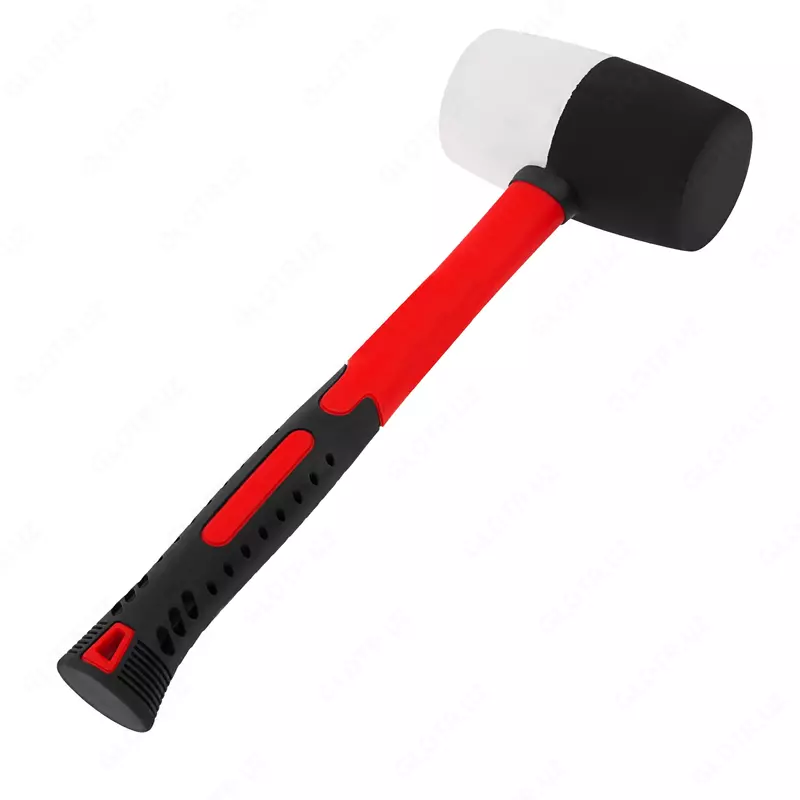  Киянка резиновая  910 г  черно-белая резина  фибергласовая рукоятка Matrix - 