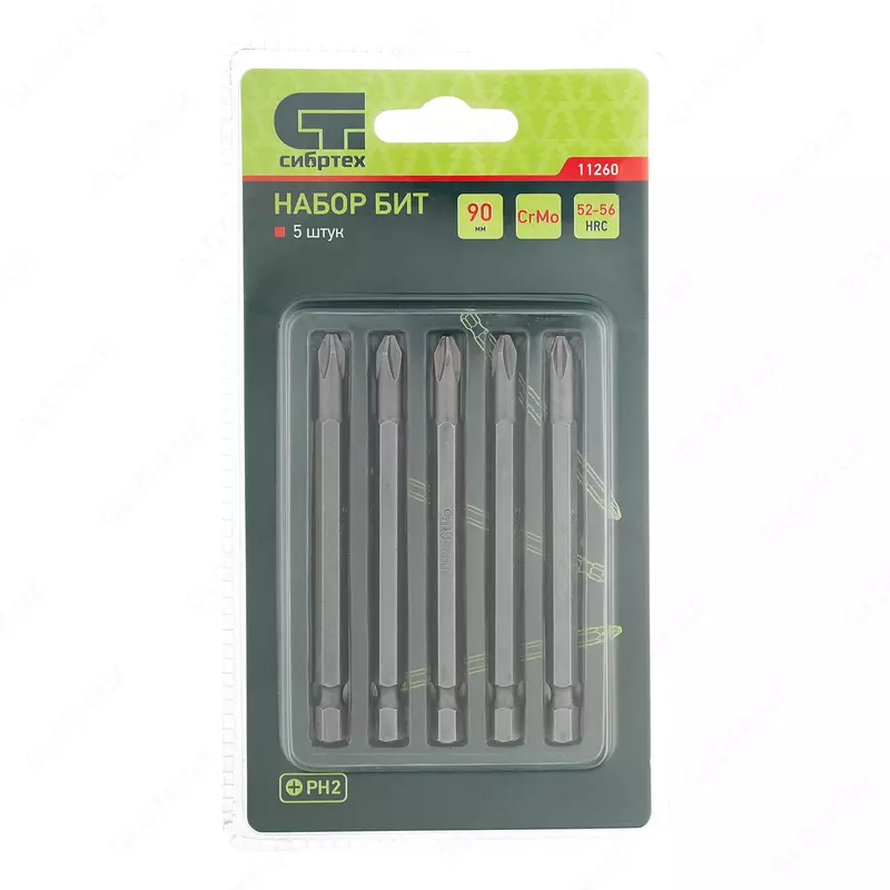  Бита PH2 x 90  сталь CrMo  5 шт. Сибртех ООО QUATTRO PRO
