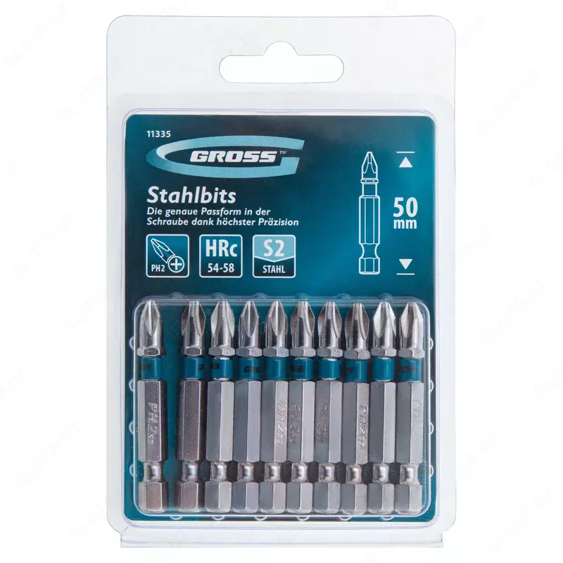  ООО QUATTRO PRO - Бита РН2 х 50  сталь S2  10 шт. Gross