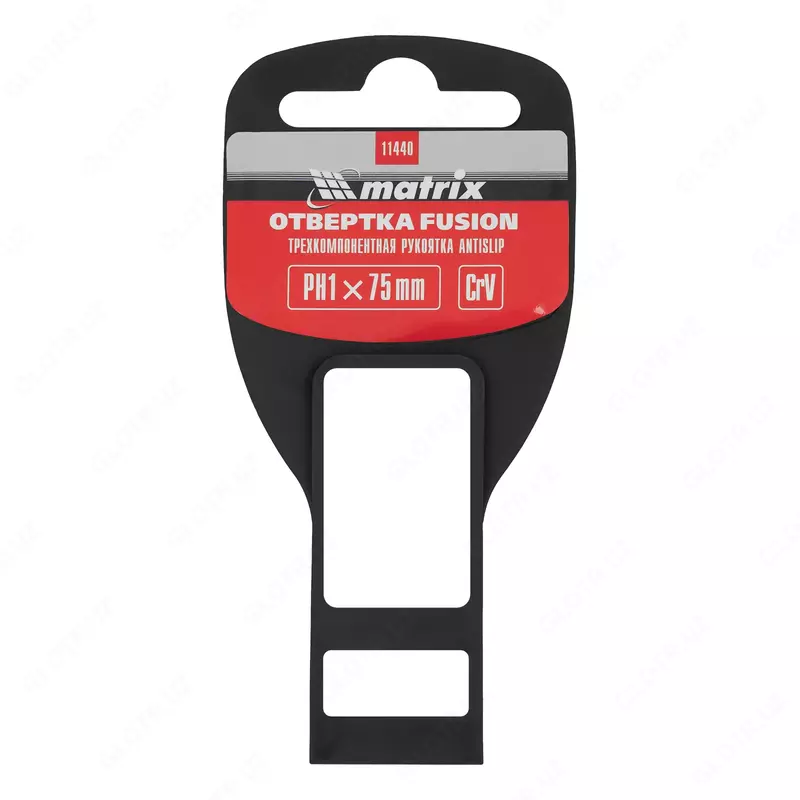  Отвертка Fusion  PH1 х 75 мм  CrV  трехкомпонентная рукоятка Anti slip Matrix - Отвертки
