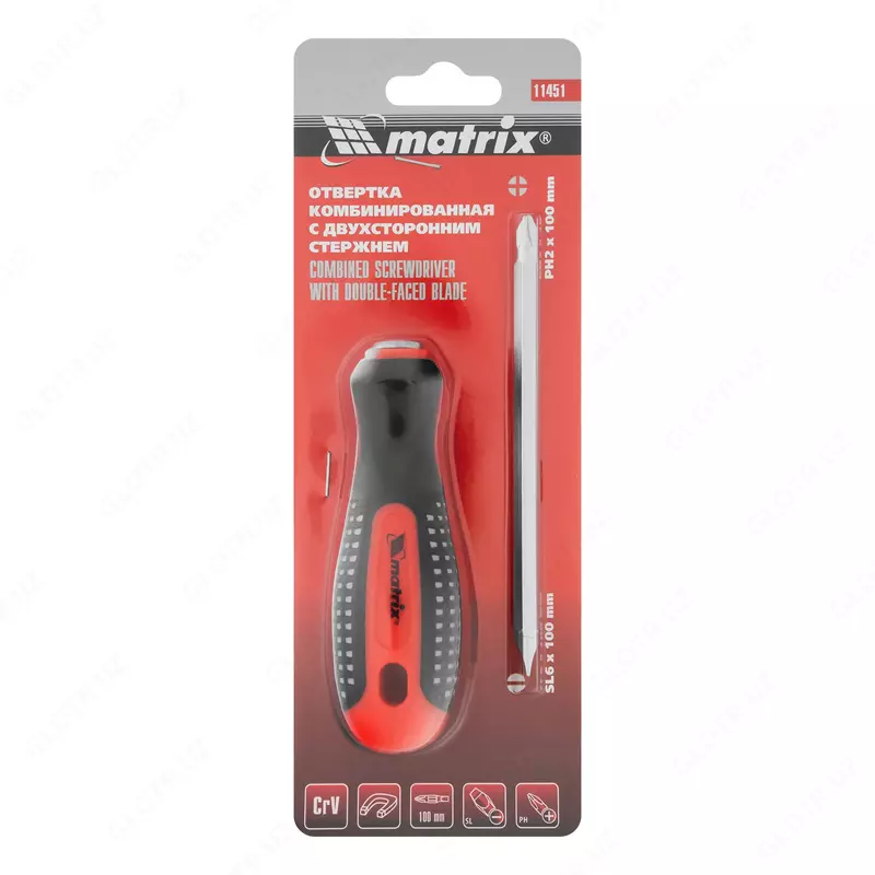 23 500 сум Отвертка комбинированная Fusion SL6/PH2 мм