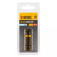  Бита SL5 0х50  сталь S2  шестигранный профиль  2 шт. Е 6 3 Denzel - 