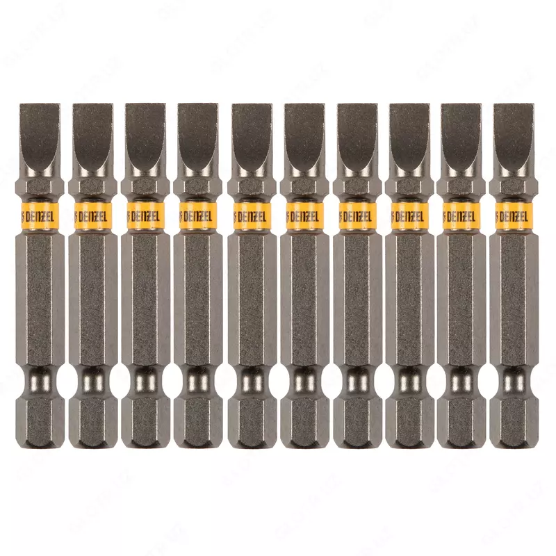 Бита SL6 0х50  сталь S2  шестигранный профиль  10 шт. Е 6 3 Denzel