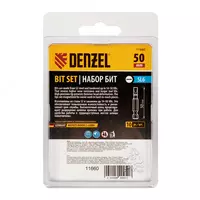   Бита SL6 0х50  сталь S2  шестигранный профиль  10 шт. Е 6 3 Denzel