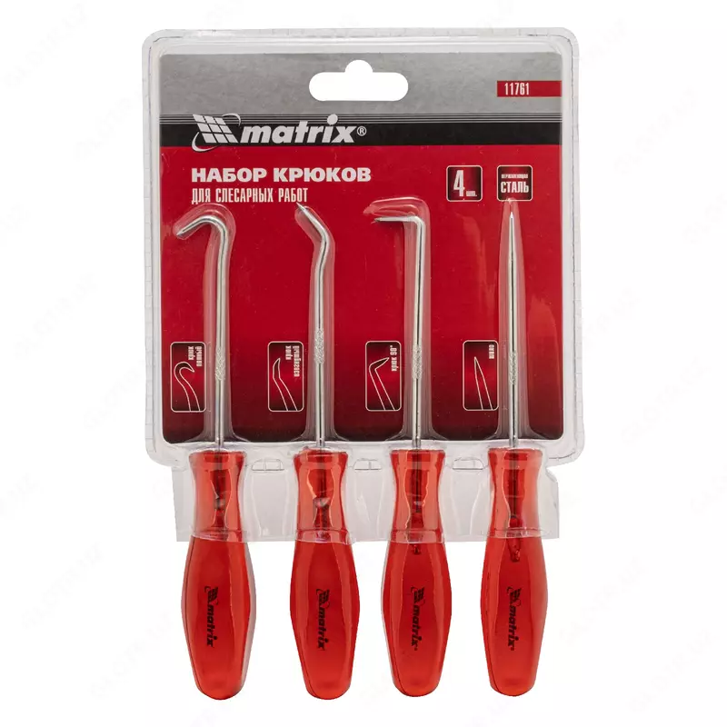  Набор крюков для слесарных работ  4 шт Matrix - ООО QUATTRO PRO