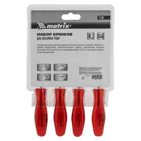  ООО QUATTRO PRO - Набор крюков для слесарных работ  4 шт Matrix