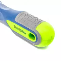   Отвертка  SL6 х 100 мм  CrV  трехкомпонентная рукоятка Сибртех