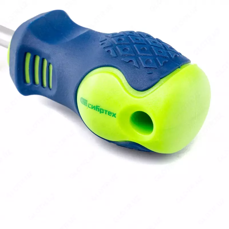   Отвертка  SL6 х 38 мм  CrV  двухкомпонентная рукоятка Сибртех