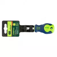  Отвертка  SL6 х 38 мм  CrV  двухкомпонентная рукоятка Сибртех Только в розницу