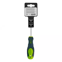  ООО QUATTRO PRO - Отвертка  SL3 х 80 мм  CrV  двухкомпонентная рукоятка Сибртех