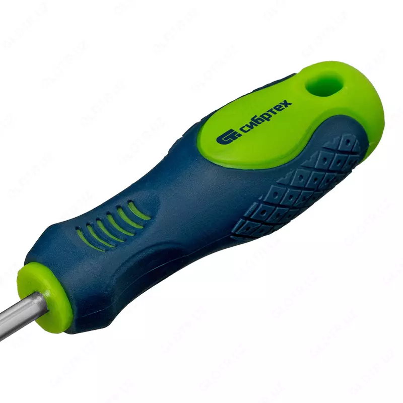   Отвертка  SL5 х 100 мм  CrV  двухкомпонентная рукоятка Сибртех