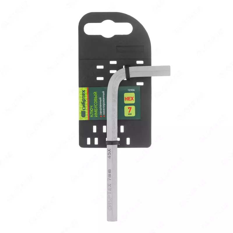  Ключ имбусовый HEX  7 мм  45x  закаленный  никель Сибртех ООО QUATTRO PRO