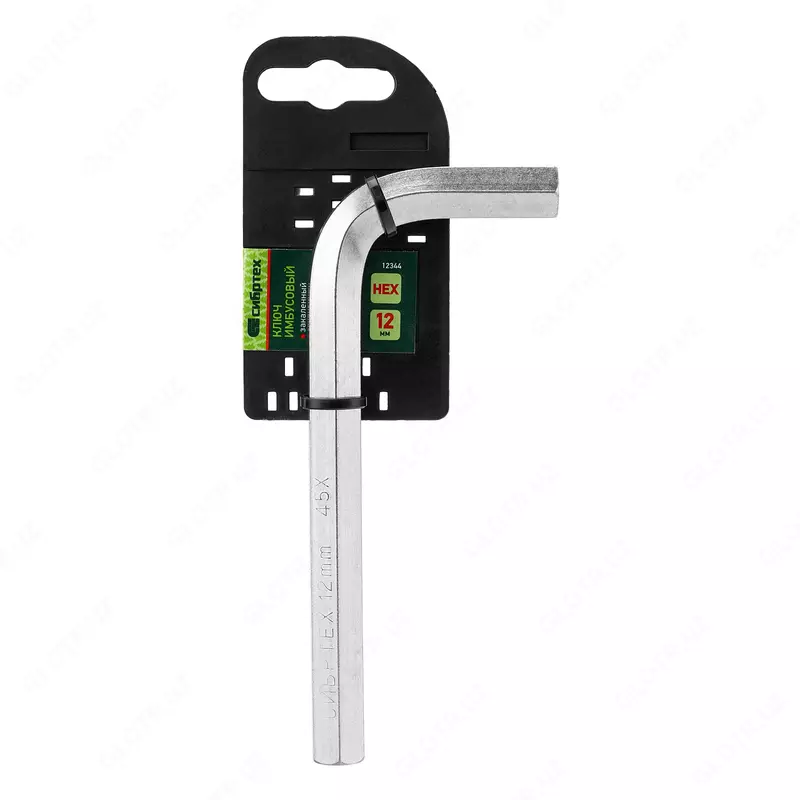  Ключ имбусовый HEX  12 мм  45x  закаленный  никель Сибртех Только в розницу