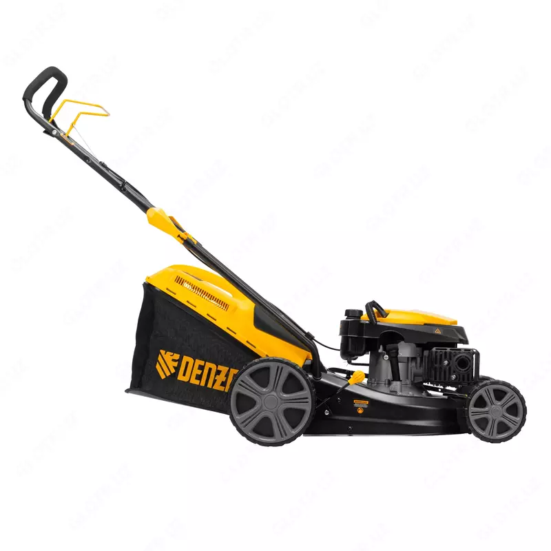   Газонокосилка бензиновая GLD-460  146 куб.см  ширина 46 см  ручная  7 уровней  травосборник 50 л Denzel