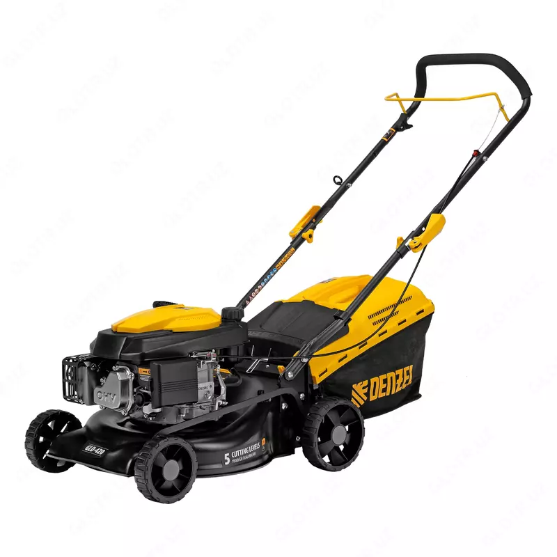 Газонокосилка бензиновая GLD-420  146 см3  ширина 42 см  40 л Denzel