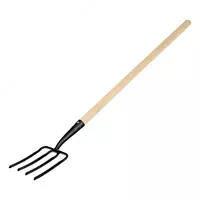  Вилы 4 - х рогие  копальные  190х220х1320 мм  кованые  деревянный черенок  Арти  - 