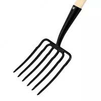   Вилы 6 - и рогие  копальные  195х220х1320 мм  кованые  деревянный черенок  Арти 