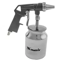 Пистолет пескоструйный с нижним бачком  пневматический Matrix - 