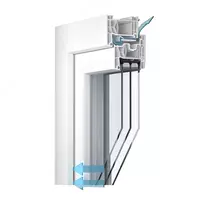 ПВХ Окна 76-мм системы :TROCAL 76 двойное уплотнение REGEL-air.