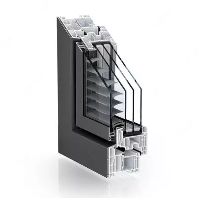 PVX  oyna 88mm tizimi: TROCAL 88 AddOn Markaziy muhr.