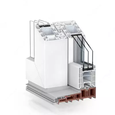 Ko'tarish va toymasin tizimlar. PVX eshik TROCAL PremiDoor 88. - 2 500 000 so'm / donadan