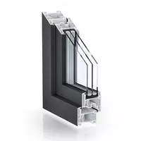 ПВХ окна 76-мм системы: Kömmerling 76 стандартное двойное уплотнение.