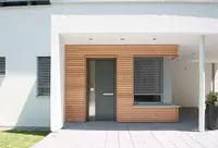 ПВХ дверь 76-мм системы: Дверь для жилых домов Kömmerling 76 AluClip. - от {0} сум